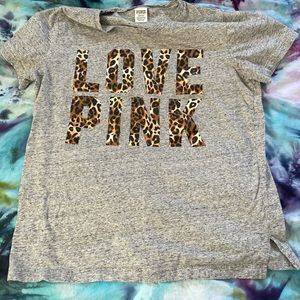 Love Pink Cheeta print shirt L